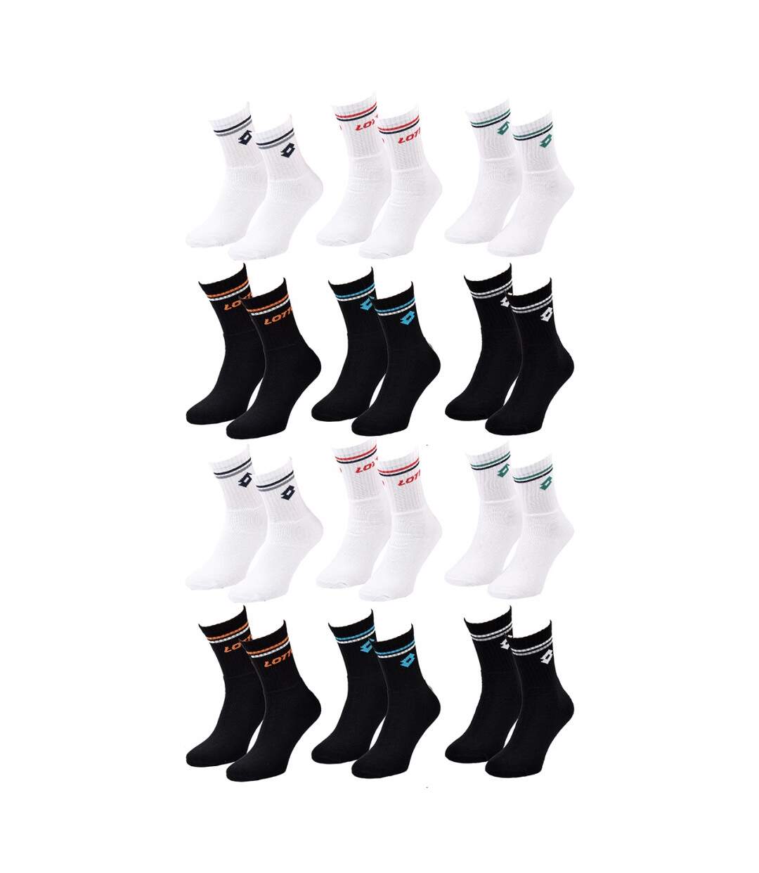 Chaussettes Homme LOTTO - Pack de 12-2
