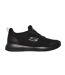 Womens/ladies Squad Lace Up Safety Shoes Black Skechers-3