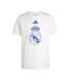 T-shirt Motif/style Real Madrid Cf Dna Homme Blanc Adidas-1