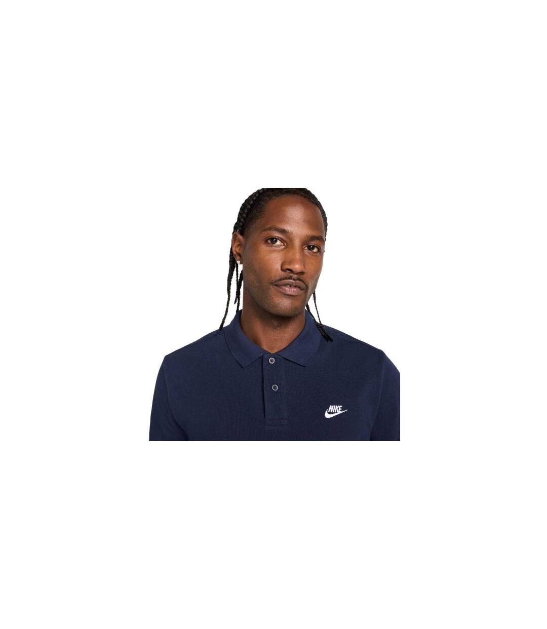 Polo Manches Courtes Match Up Homme Noir Obsidien Blanc Nike-1