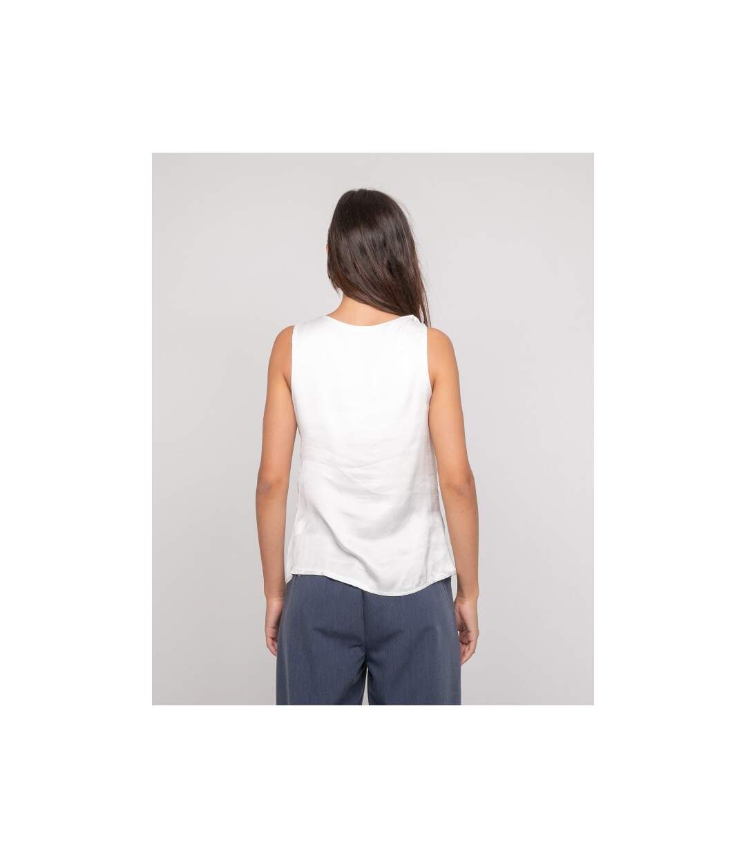 Top sans manches effet satin FARESSIE - Dona X Lisa-2