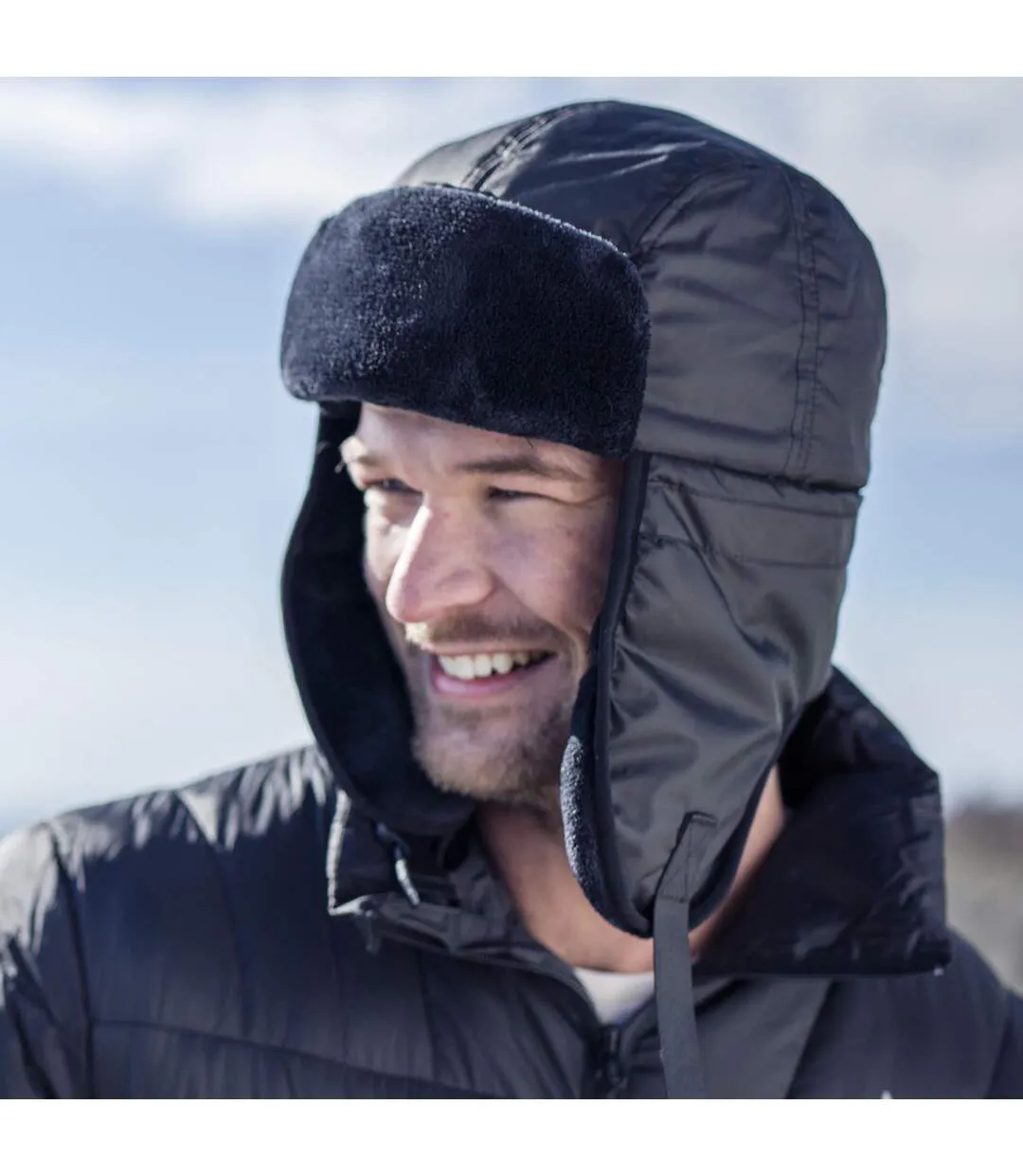 Mens Waterproof Fleece Lined Winter Thermal Trooper Trapper Hat-3