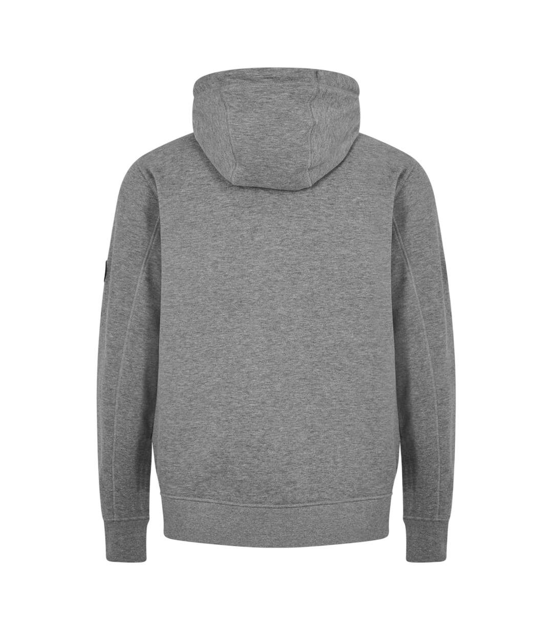 Mens Brunel Full Zip Hoodie Grey Marl Firetrap-3
