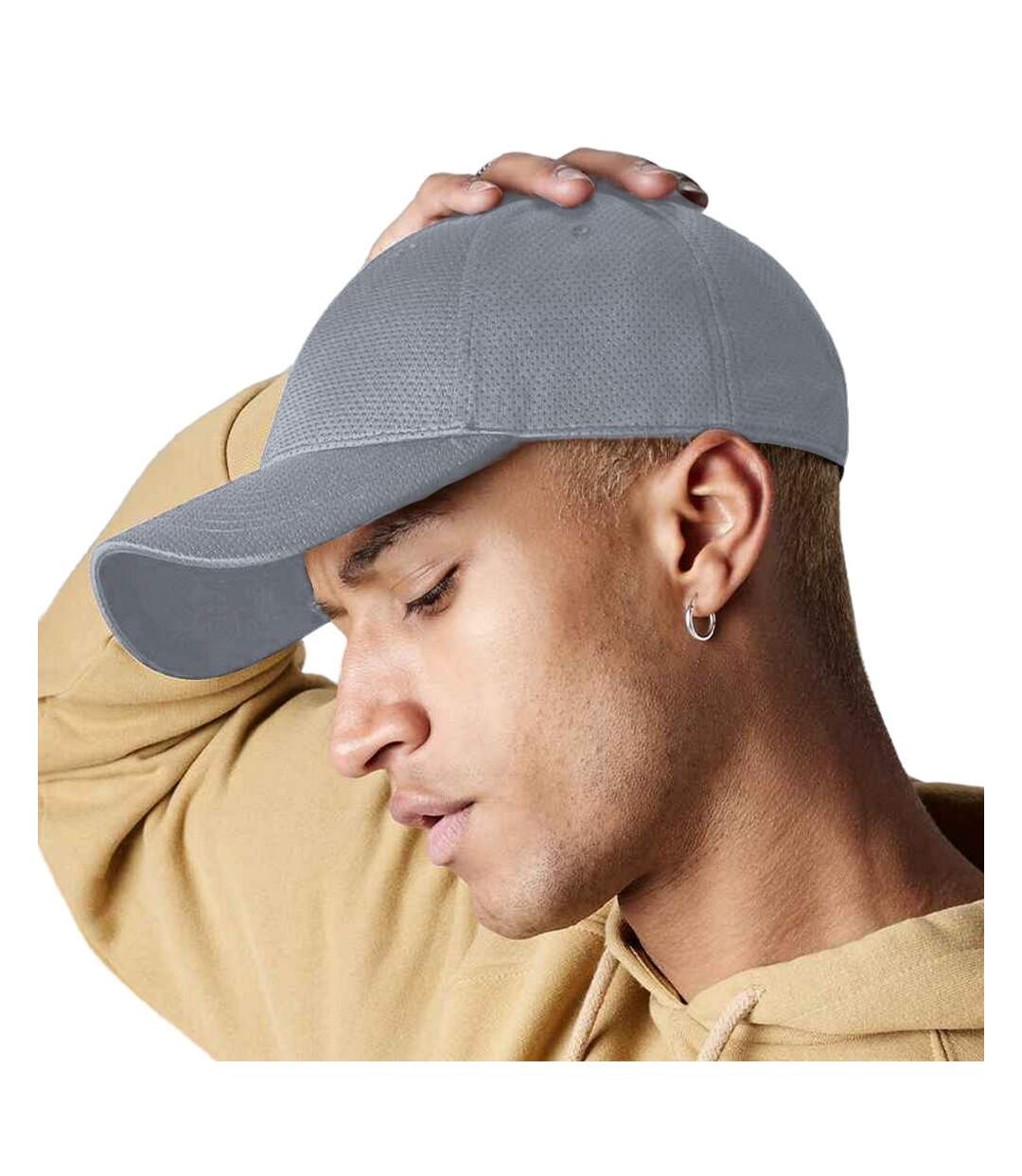 Casquette adulte gris clair Beechfield-2