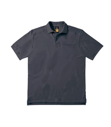 Polo Skill Pro Homme Gris Foncé Uni B&C