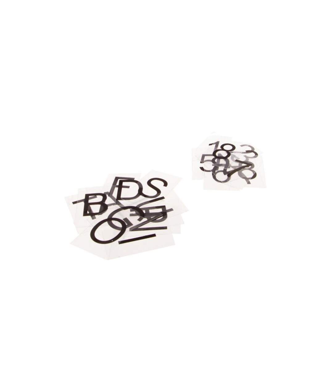 Lot de 100 Lettres pour Boîte Lumineuse 6cm Noir-2