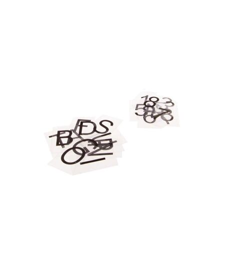 Lot de 100 Lettres pour Boîte Lumineuse 6cm Noir