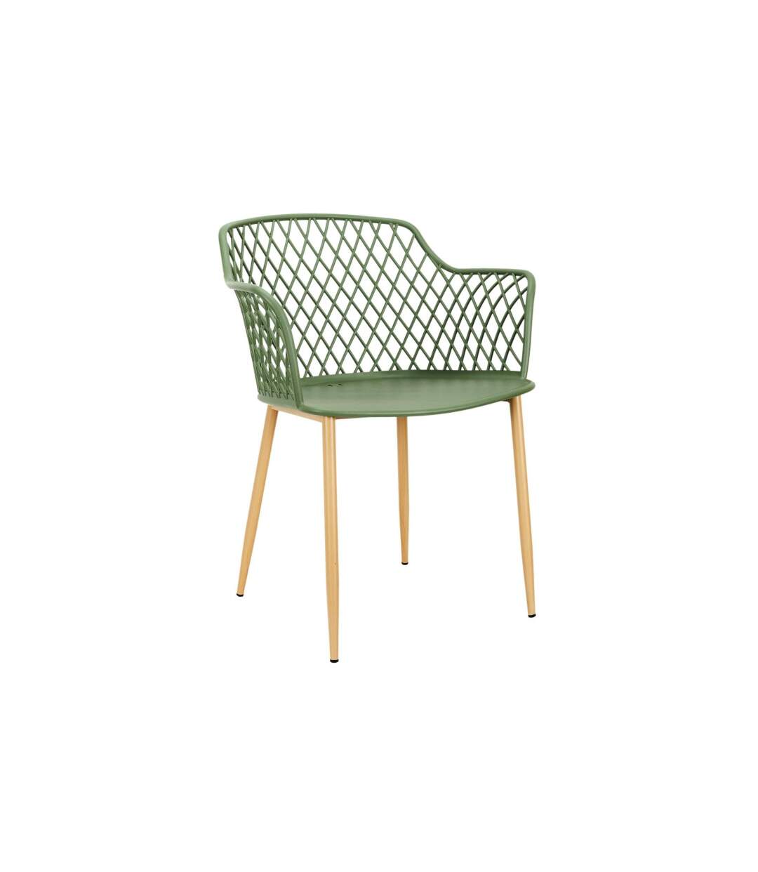 Lot de 4 Fauteuils Design Malaga 80cm Vert-2