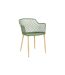 Lot de 4 Fauteuils Design Malaga 80cm Vert-2