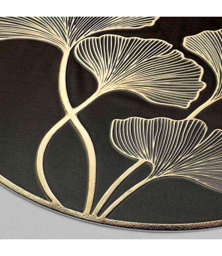 Set de Table en Relief Ginkobello 38cm Noir & Or
