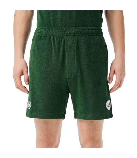 Mens Rolandgarros Edition Fleece Tennis Shorts Green Lacoste