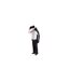 Mens Energy Baffled Baffled Stitching Ski Jacket Black Animal-1