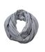 Foulard Infini Taille Unique Gris Chiné Myrtle Beach-1