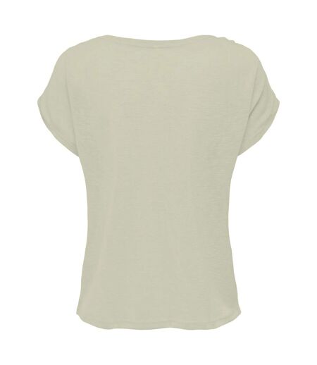 Build Your Brand Womens/Ladies Long Slub T-Shirt (Soft Salvia)