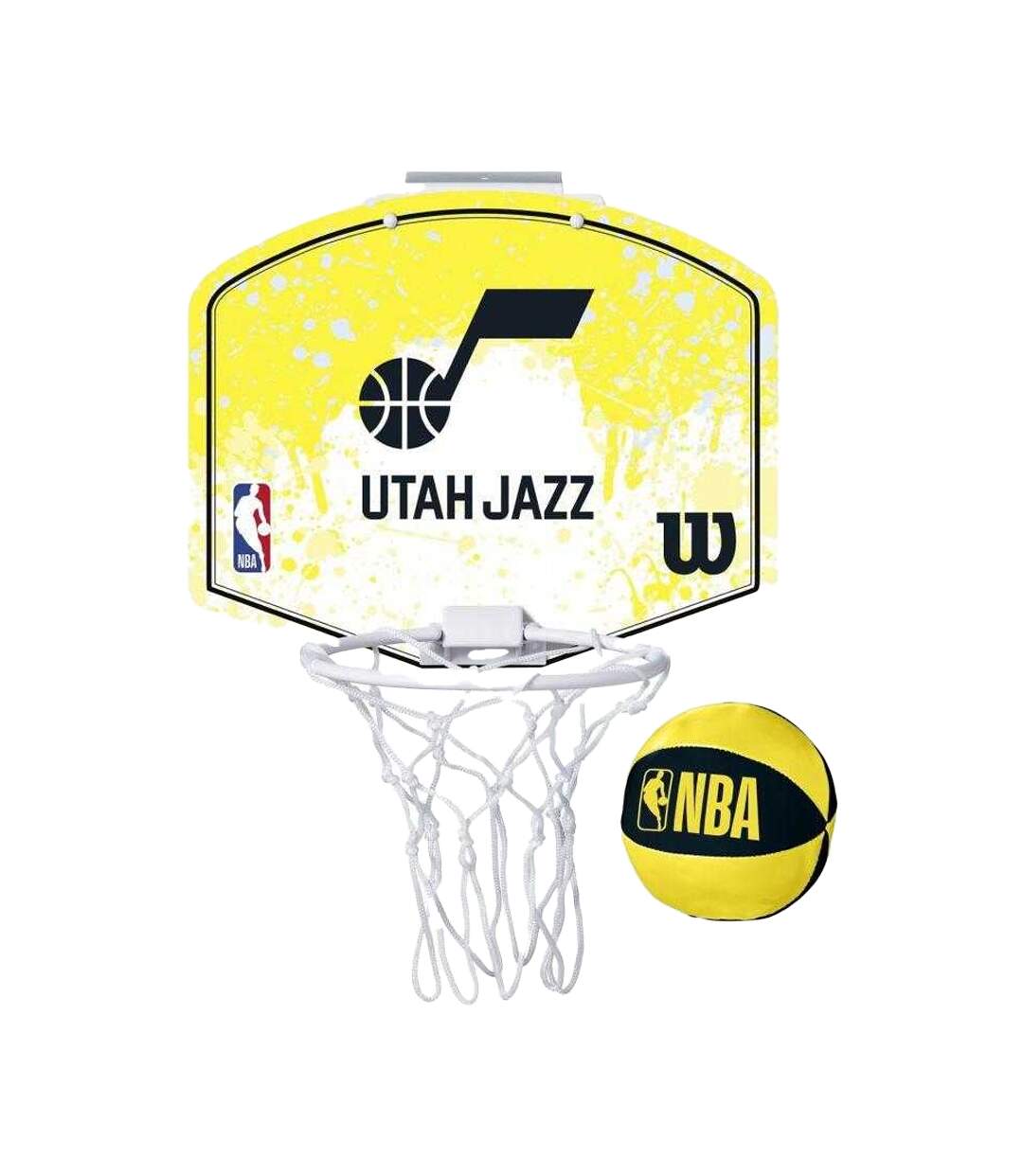 Childrens/kids Utah Jazz Mini Basketball Hoop Set One Size Yellow Wilson-1