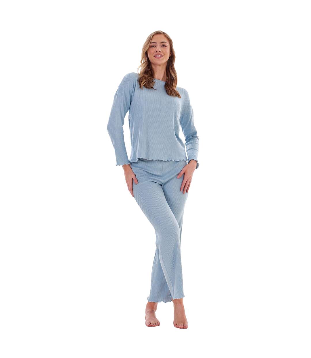 Ensemble De Pyjama Long Femme Bleu Clair Keanu-2