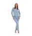 Ensemble De Pyjama Long Femme Bleu Clair Keanu-2