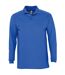 SOLS Mens Winter II Long Sleeve Pique Cotton Polo Shirt (Royal Blue) - UTPC329