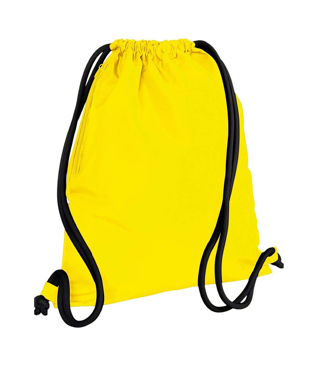 Sac À Cordon Icon Taille Unique Jaune Noir Bagbase-1