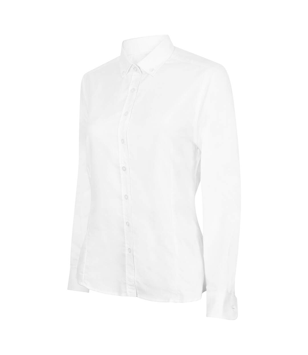 Henbury Womens/Ladies Modern Long Sleeve Oxford Shirt (White) - UTRW5424-4