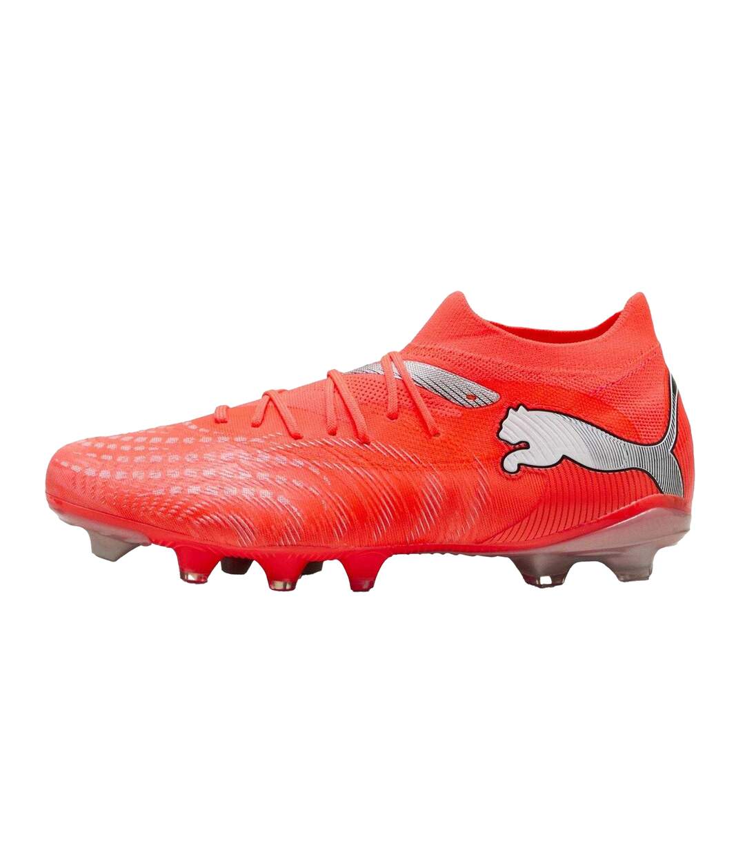Mens Future 8 Match Firm Ground Football Boots Red Silver Puma-2