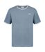 Mens Cotton T-shirt Slate Blue Slazenger-1