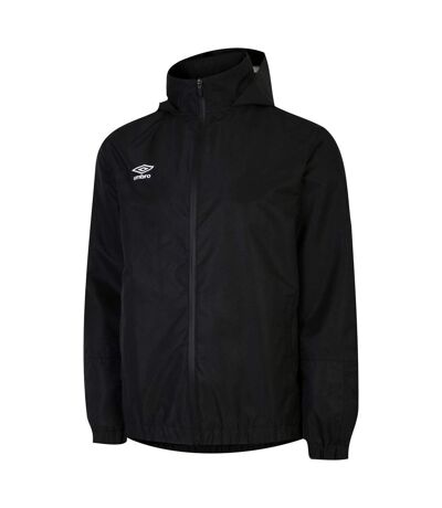 Umbro Mens Total Training Waterproof Jacket (Black/White) - UTUO1865