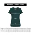 Womens/ladies Aria Front Knot T-shirt Blue Animal-4