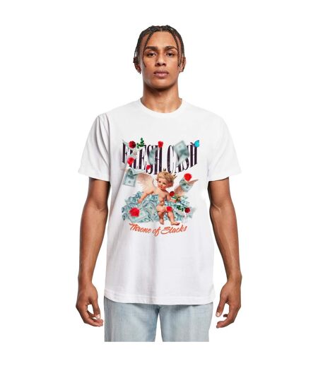 T-shirt Fresh Cash Pour Homme Blanc Mister Tee