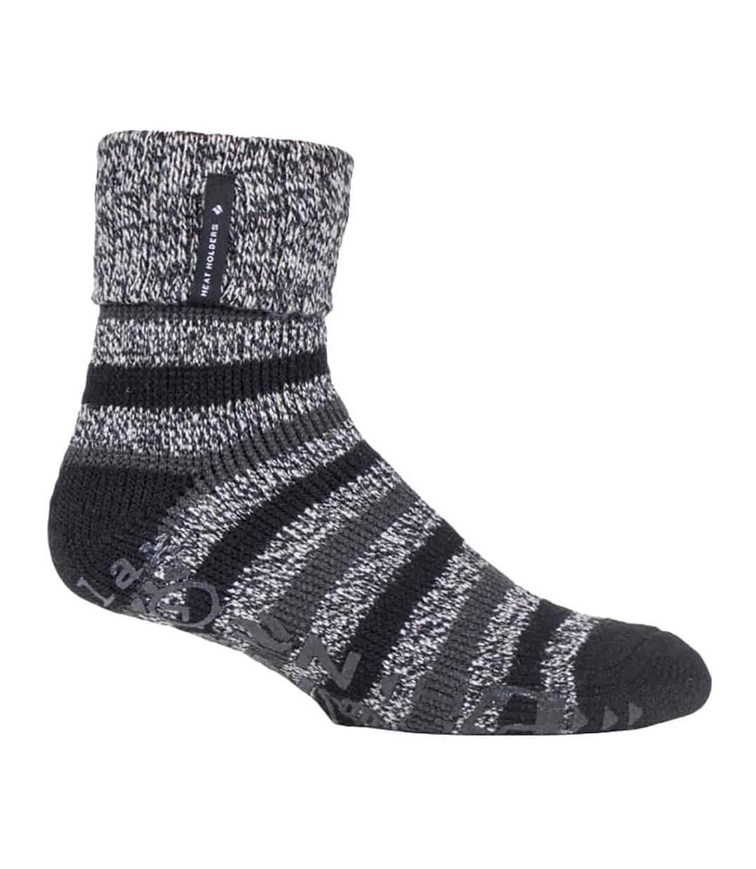 Men's Warm Fleece-Lined Non-Slip Lounge Bed Socks-1