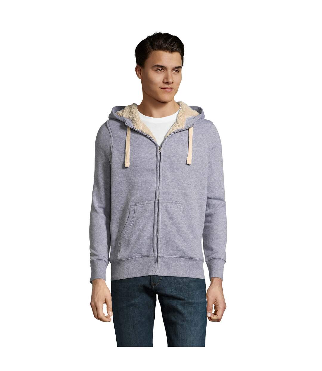 Veste Adulte Gris Chiné SOLS-1