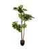 Plante Artificielle Schefflera 135cm Vert & Noir-1