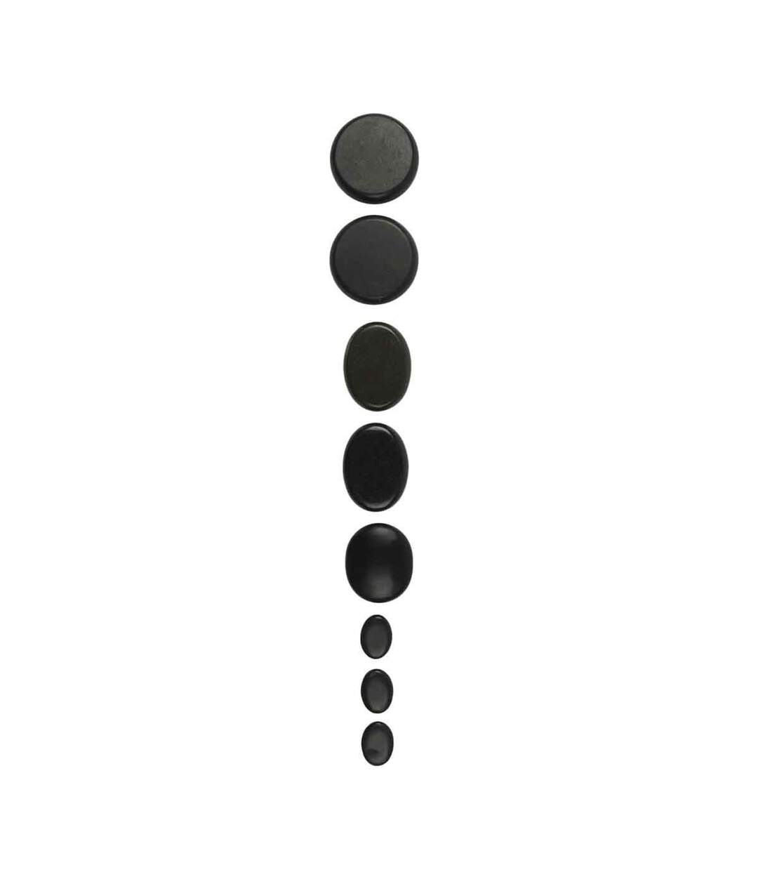 Mallette pour Massage 8 Pierres Chaudes 21cm Noir-3