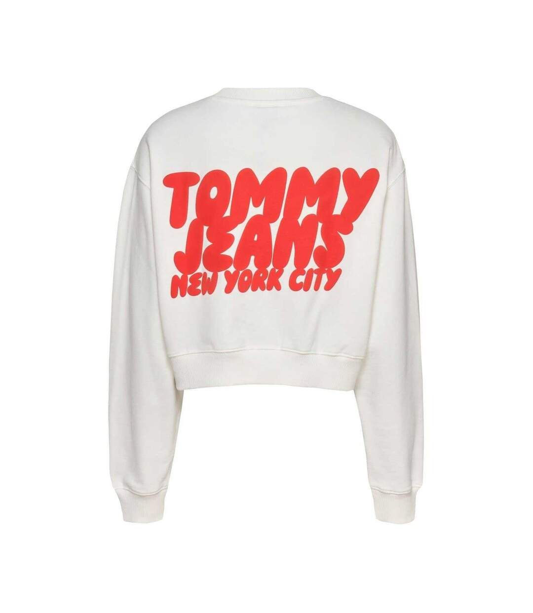 Sweat Court Motif/style Bulles Femme Écru Tommy Jeans-3