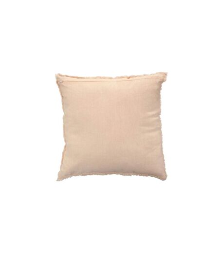 Coussin Déco Carré Faded 45x45cm Rose Saumon