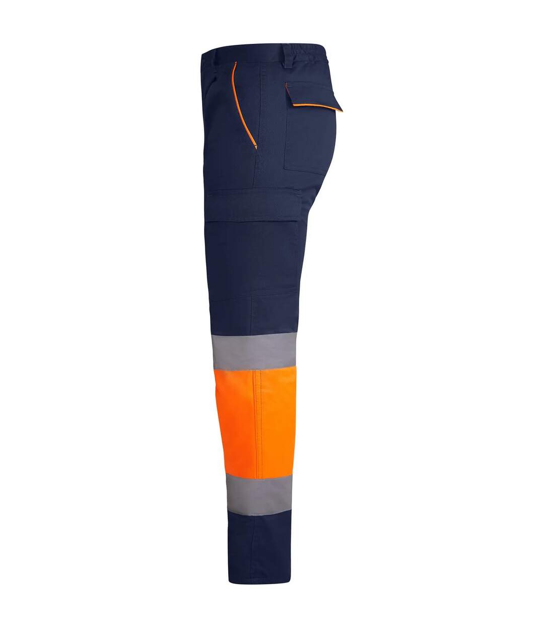 Pantalon Enix Homme Bleu Marine Orange Fluo Roly Workwear-3