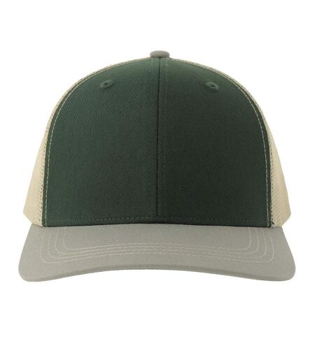 Casquette Trucker Motif/style 6 Panneaux Sonic-s Adulte Vert Bouteille Gris Beige Gris Atlantis Headwear