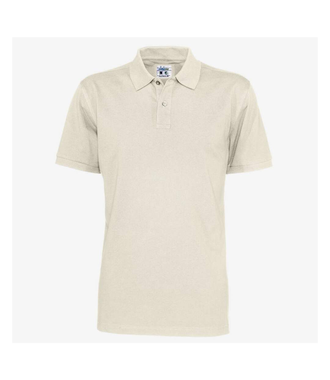 Polo homme blanc cassé Clique-1