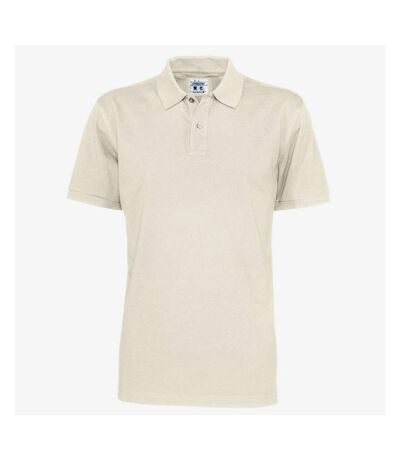 Clique Mens Pique Polo Shirt (Off White)