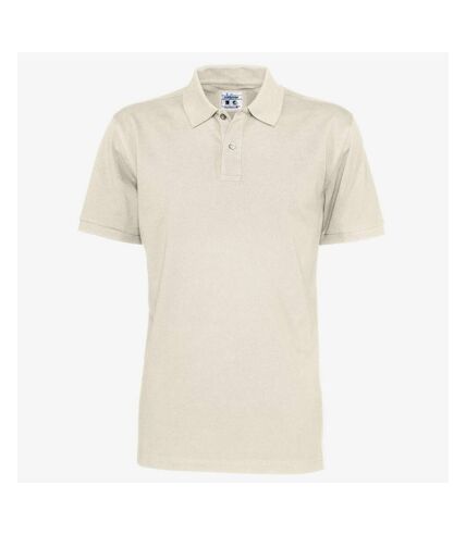 Clique Mens Pique Polo Shirt (Off White)