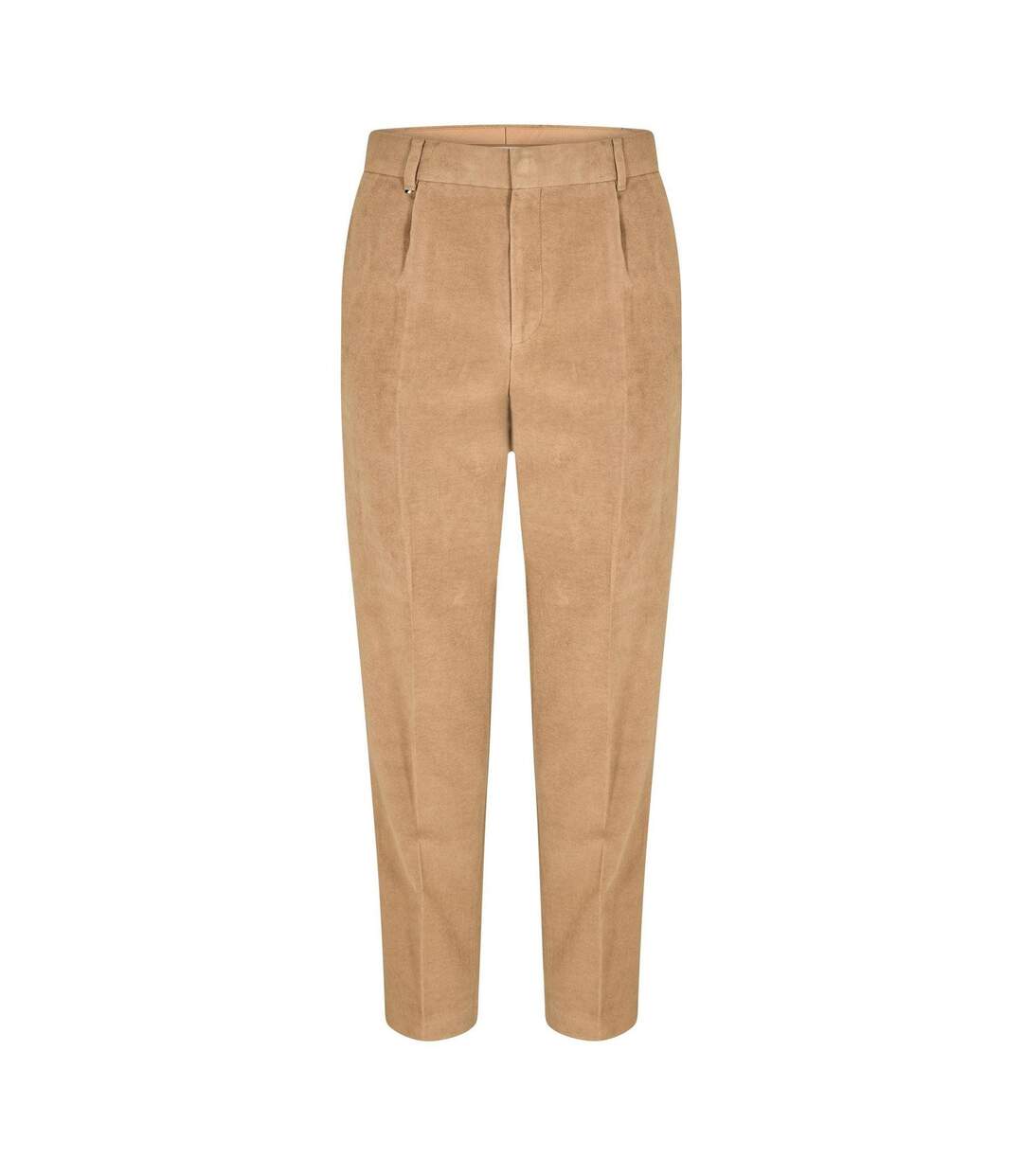 Mens Peter Straight Leg Trousers Beige Boss-1