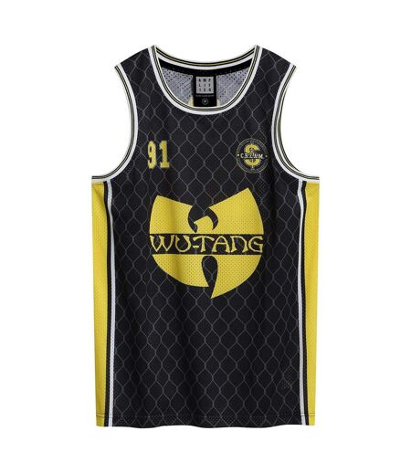 Maillot De Basket Cream Homme Noir Jaune Amplified
