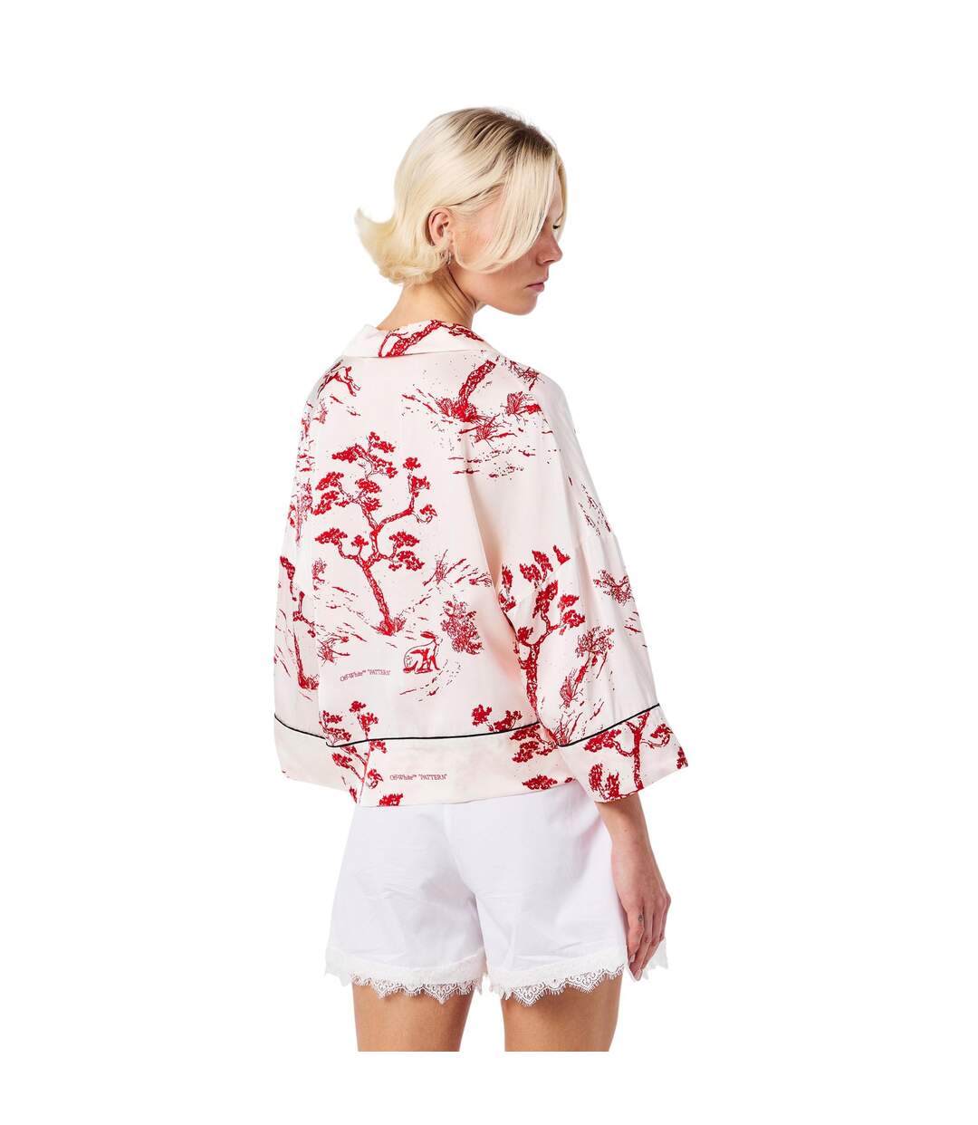 Chemise Femme Blanc Rouge Off White-3
