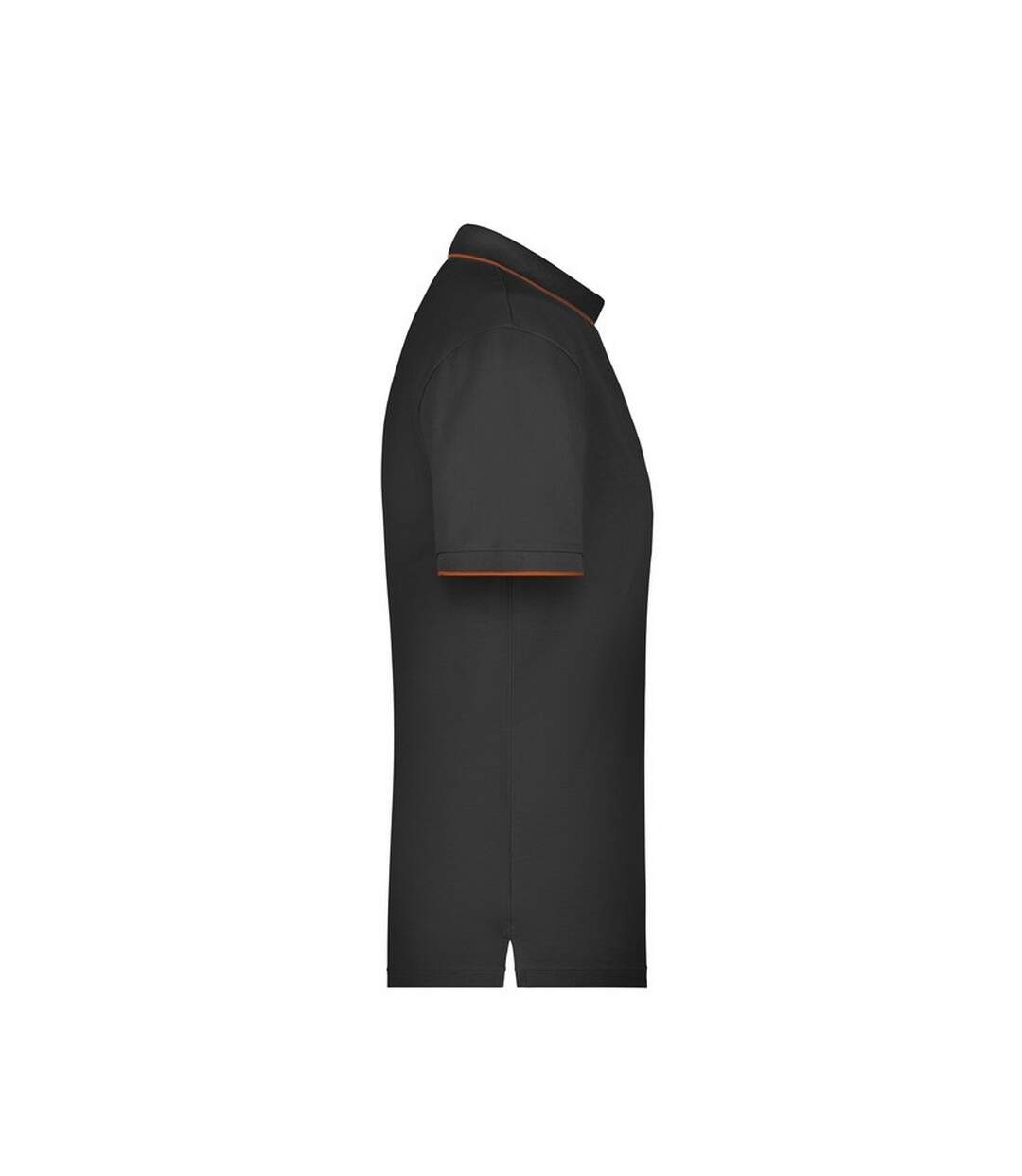 Polo Motif/style Rayures Contrastées Homme Noir Orange James And Nicholson-3