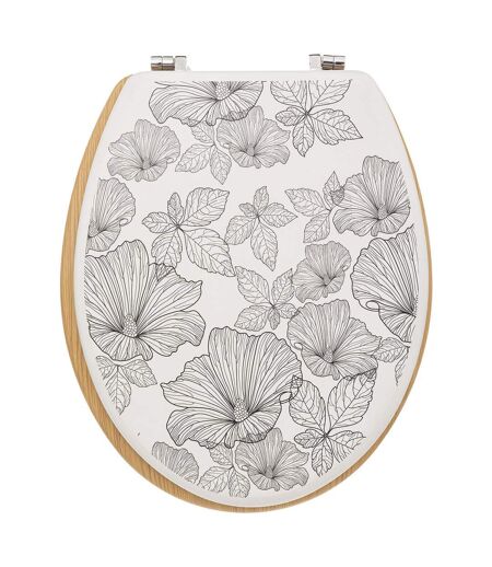 Abattant WC BlackFlora en bois et Zinc