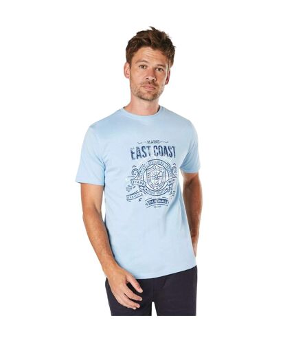 T-shirt east coast homme bleu clair Maine