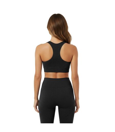 Brassière De Sport Motif/style Côtelé Femme Noir USA