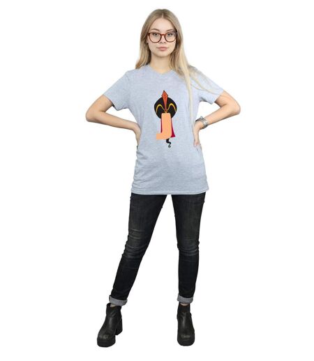 Disney - T-shirt ALPHABET J IS FOR JAFAR - Femme (Gris chiné) - UTBI16844