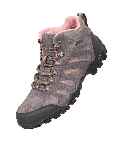 Womens/ladies Belfour Suede Walking Boots Grey Mountain Warehouse