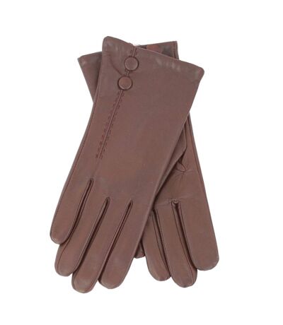 Womens/ladies Hattie Leather Winter Gloves Brown Eastern Counties Leather